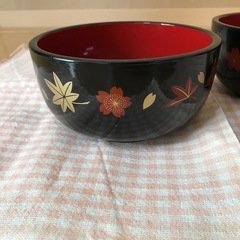 御椀　丼　どんぶり皿　2個の画像