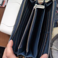 ルイビィトン（ジッピー）風　人気長財布　青系（紺色）の画像
