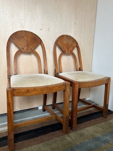 70B antiques ジャンク品　アンティークチェア　2脚セット