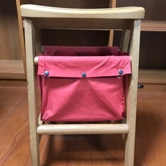 天然木スツール収納付