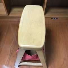 天然木スツール収納付の画像