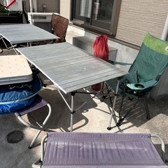 バーベキューテーブルセットの画像