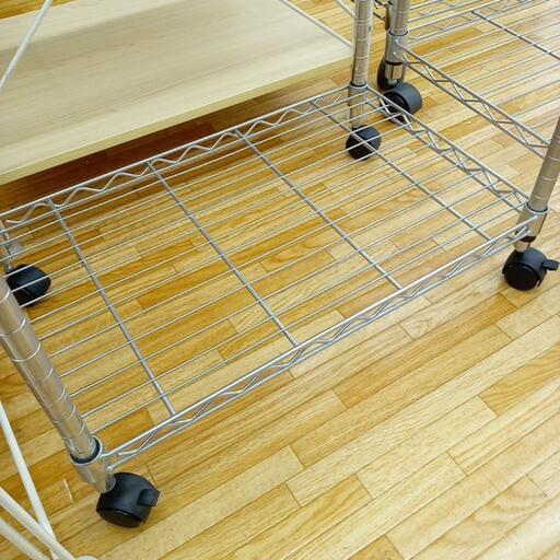 ☆ジモティ割あり☆ スチールラックハンガーラックシルバークリーニング済YJ5289 (リユースのサカイ八街) 榎戸の収納家具《スチールラック 》の中古あげます・譲ります｜ジモティーで不用品の処分