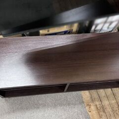 テレビボード キャスター付き 幅100×奥行35×高さ38cm ダークブラウン こげ茶 TV台 TVボード ローボード ☆ 札幌市 白石店 の画像