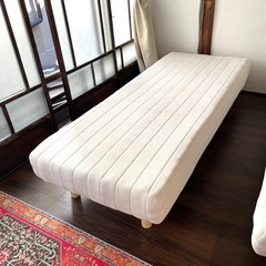 ライト付き 2杯収納 ベッド シングル 4色展開 最短配送 日時指定OK