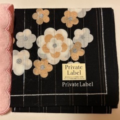 プライベートレーベル　ハンカチ2枚の画像