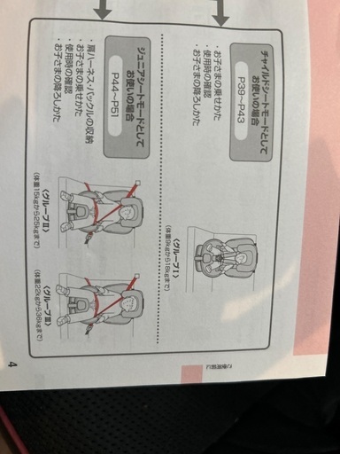 アップリカ　フォームフィット　チャイルド&ジュニアシート　9から36キロまで　ISOFIX