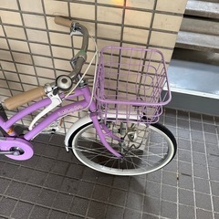 自転車】子供車 POPSTYLE2 22インチ パープル(販売終了) | 子供用自転車（シティサイクル） 通販 | ホームセンターのカインズ