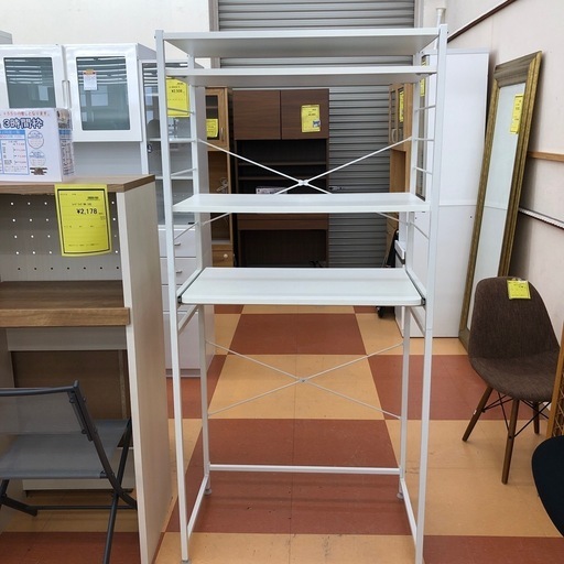 ☆ジモティー割引有中古品☆スチールラックレンジ台/ホワイト (ドリーム次屋店) 塚口の収納家具《棚、シェルフ》の中古あげます・譲ります｜ジモティー で不用品の処分