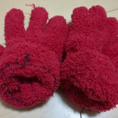 キッズ手袋　赤色の画像