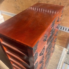 【美品】仙台箪笥　伝統工芸　タンス　漆　収納　和家具の画像
