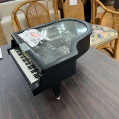 【リサイクルショップどりーむ鹿大前店】No.176　ジュエリーBOX　小物入れ　オルゴール付き　グランドピアノ型　アンティーク　の画像