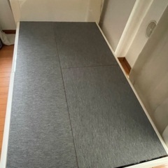 セミダブルベッド！大収納付き。分解可能！の画像