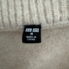 ユニクロ　メンズ　ハーフジップ　ニットトレーナーの画像