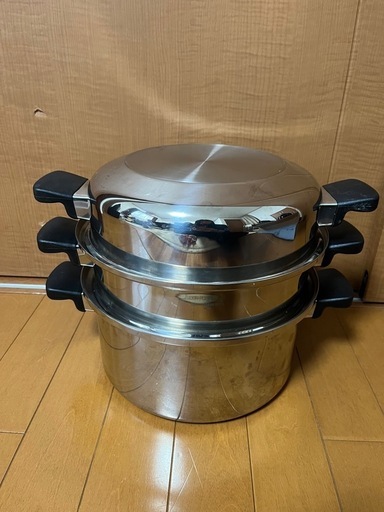✨クイーンクック6リットル重ね鍋セット✨ (ゆーちゃん) 庄内の調理器具《鍋、グリル》の中古あげます・譲ります｜ジモティーで不用品の処分