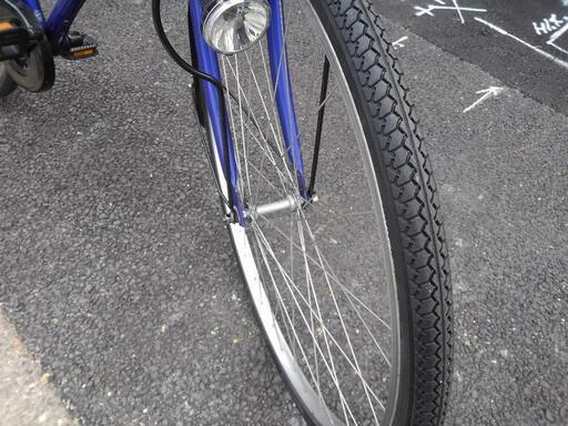 中古自転車３４０３前後タイヤ新品！２７インチギヤなしダイナモライト (アイニチサイクル) 御器所の自転車の中古 あげます・譲ります｜ジモティーで不用品の処分