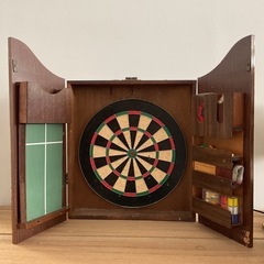 KINGS HEAD ダーツボード　木製ボックスダーツ　インテリア　ビンテージの画像
