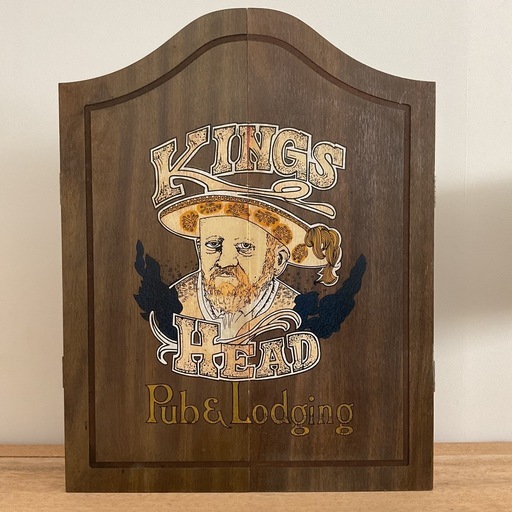KINGS HEAD ダーツボード木製ボックスダーツインテリアビンテージ (古着屋 RURURU) 替佐のインテリア 雑貨/小物《置物、オブジェ》の中古あげます・譲ります｜ジモティーで不用品の処分