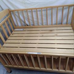標準サイズ　ハイタイプ　両開きベビーベッドの画像