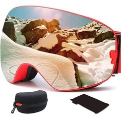 新品⭐️スノースポーツ用 ゴーグル 曇り止め スノーボード スキー バイク めがね対応の画像