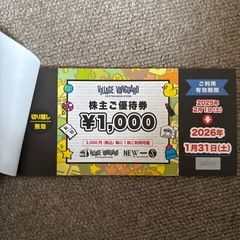 【株主優待】ヴィレッジヴァンガードで使える1,000円券×12枚（12,000円分）＋優待カード付き の画像