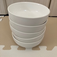 白いお皿　丸型小鉢　５枚セットの画像