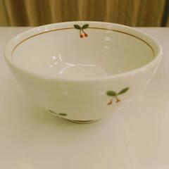 【美品】サクランボ柄　茶碗セットの画像