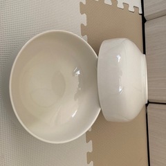 白いお皿　どんぶり　ボウル　２枚セット　の画像