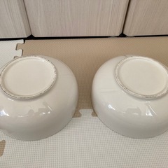 白いお皿　どんぶり　ボウル　２枚セット　の画像