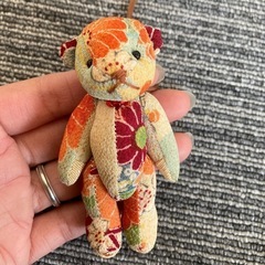 テディベアストラップ 花柄　人気の画像