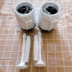 新品⭐️【2個】 壁取り付け トイレブラシ ホルダーセット 便器クリーナー ホワイトの画像