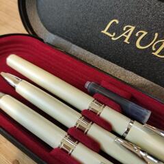 LAUDAラウダ★未使用　ボールペン　万年筆　シャープペン　定価2980の画像