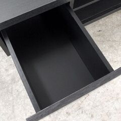 AVボード 幅120cm ボックスタイプ BAB-100 ブラック系 アイリス ローボード テレビボード ☆ 札幌市北区屯田の画像