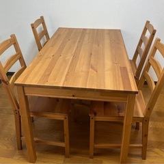 イケア☆IKEA☆ダイニングテーブル+椅子4客セット☆サイズ：横幅1105mm×奥行675mm×高さ745mm☆USED |  名古屋市と春日井市の大型リサイクルショップ買取市場