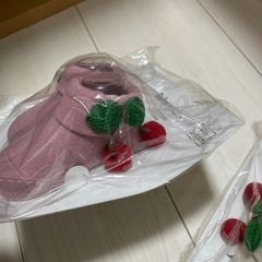 さくらんぼ　ベビーソックス　9-13センチ　新品の画像