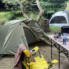 一人用　テント　キャンプ用品の画像