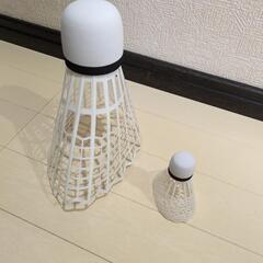 バドミントン　ラケット×1、羽×2の画像