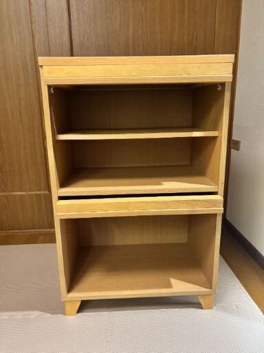 木製キャビネット(幅68×奥行42×高さ81cm) (asagi) 鴨居の収納家具《キャビネット》の中古あげます・譲ります｜ジモティーで不用品の処分