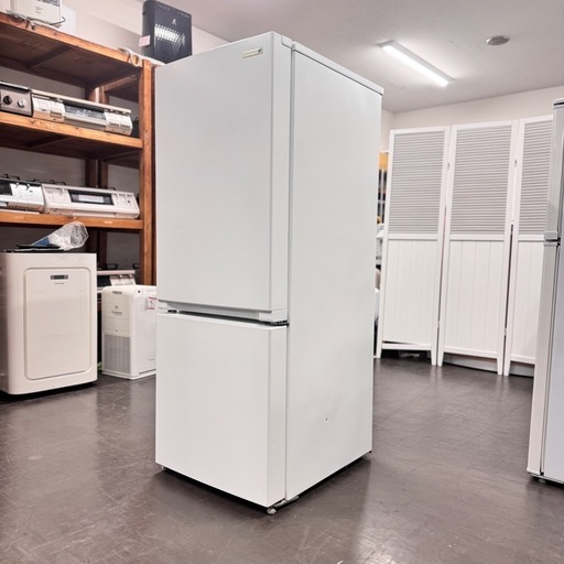 中古 156L 2ドア冷蔵庫 ヤマダ電機 YRZ-F15E1 2018年製 ホワイト 3S2774986ヶ月保証付き-COSMO SPACE  online