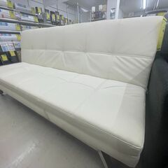 【ジモティ来店特価!!】ソファーベッド　ホワイト　J-250256