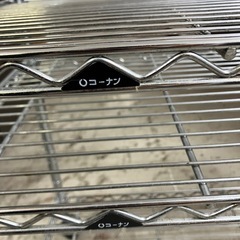 K2502-345 コーナン スチールラック 3段 キズ汚れサビあり の画像