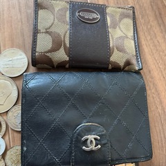 コイン　旧硬貨　アクセサリー　coachシャネルヴィンテージ財布　の画像