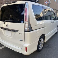 24年 C26 セレナライダー 　7年6月　16万4千ｋｍ　即乗り可　アイドリングストップ　フリップダウンモニター　ドラレコ　バックカメラ　ETC　両側パワスラの画像