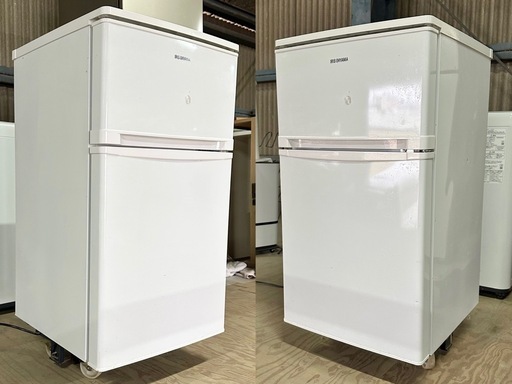 SNT197 冷凍冷蔵庫　W480×D495×H850㎜　アイリスオーヤマ　AF81-W　単相100V　白　2ドア　一人暮らし