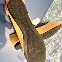 【新品】ねこパンプス ベージュ 猫 可愛い 刺繍　個性的の画像