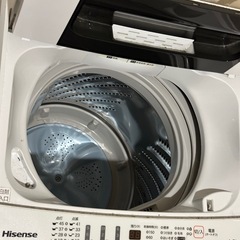洗濯機 縦型 一人暮らし 4.5kg 簡易乾燥機能付洗濯機 ハイセンス Hisense HW-K45E コンパクト シンプル 時短機能付 予約機能付  新生活 一人暮らし 単身