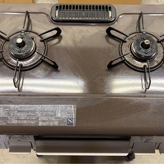 ガスコンロ パロマ ガステーブル あじわざ かわいい おすすめ おしゃれ 59cm プロパン 都市ガス 2口 据置型ガスコンロ IC-S807BHA  チャイルドロック付き 安心メーカー保証1年 日本製