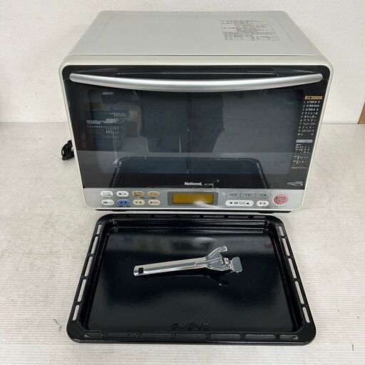 【National】ナショナル オーブンレンジ NE-J430（HM）オーブン 電子レンジ 生活家電 2003年製 100V 動作確認済 中古 フラット Y0903