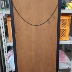 姿見鏡 鏡 ミラー 黒 中古品の画像