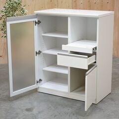ジモティ来店特価!!】食器棚松田家具ホワイトJ-250249 (ジャングル滋賀草津店) 草津の収納家具《食器棚、キッチン収納》の中古あげます・譲ります｜ ジモティーで不用品の処分